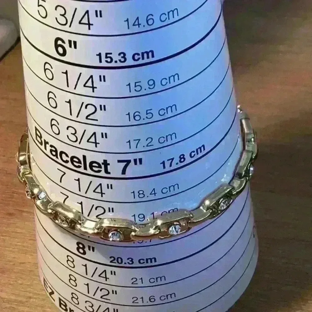 Vintage Gold Tone Bangle with Rhinestones - Picture 3 of 3